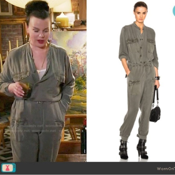 NSF / washed grey denim miche Mechanic long sleeve Jumpsuit XS - Picture 1 of 5
